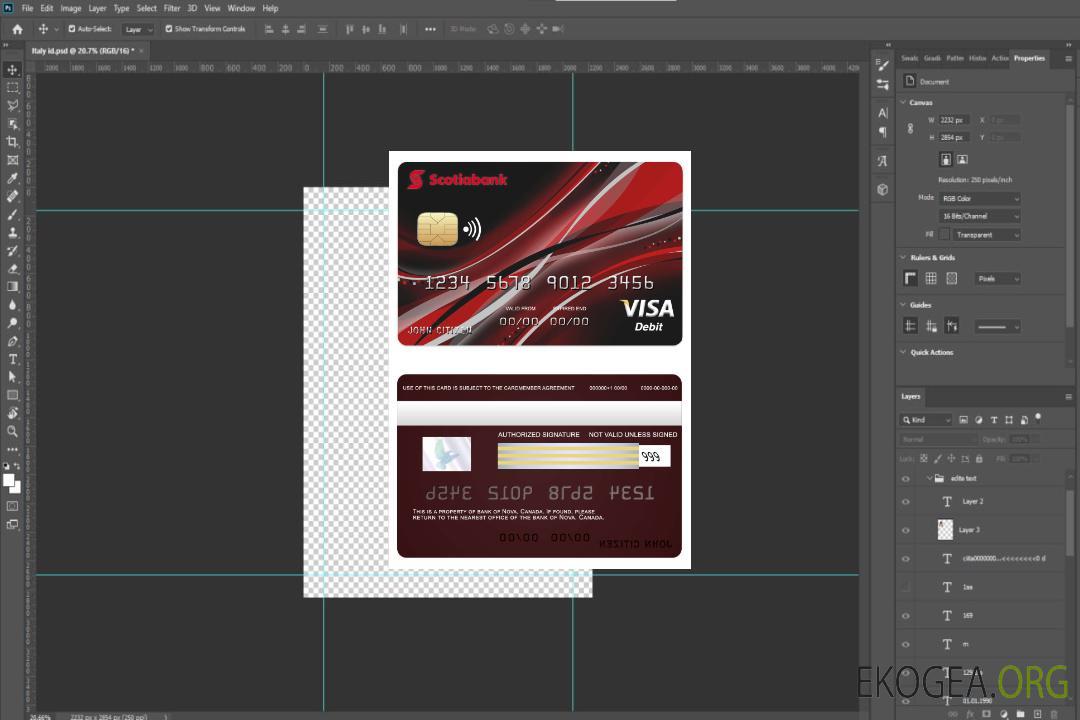 Carte visa bancaire Canada Nova template Carte visa bancaire Canada Nova template